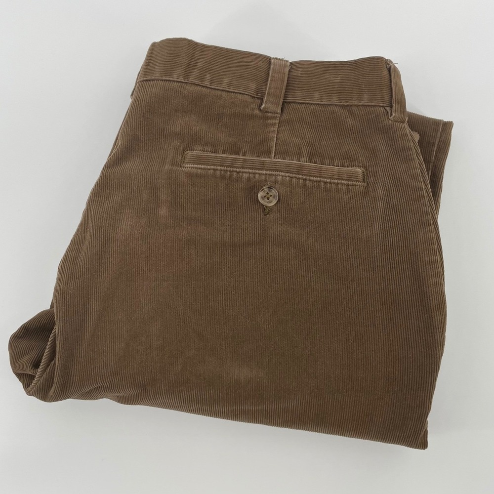 Jos A Bank Executive Brown Corduroy Pants Men's 34x34 Tailored Fit Cotton